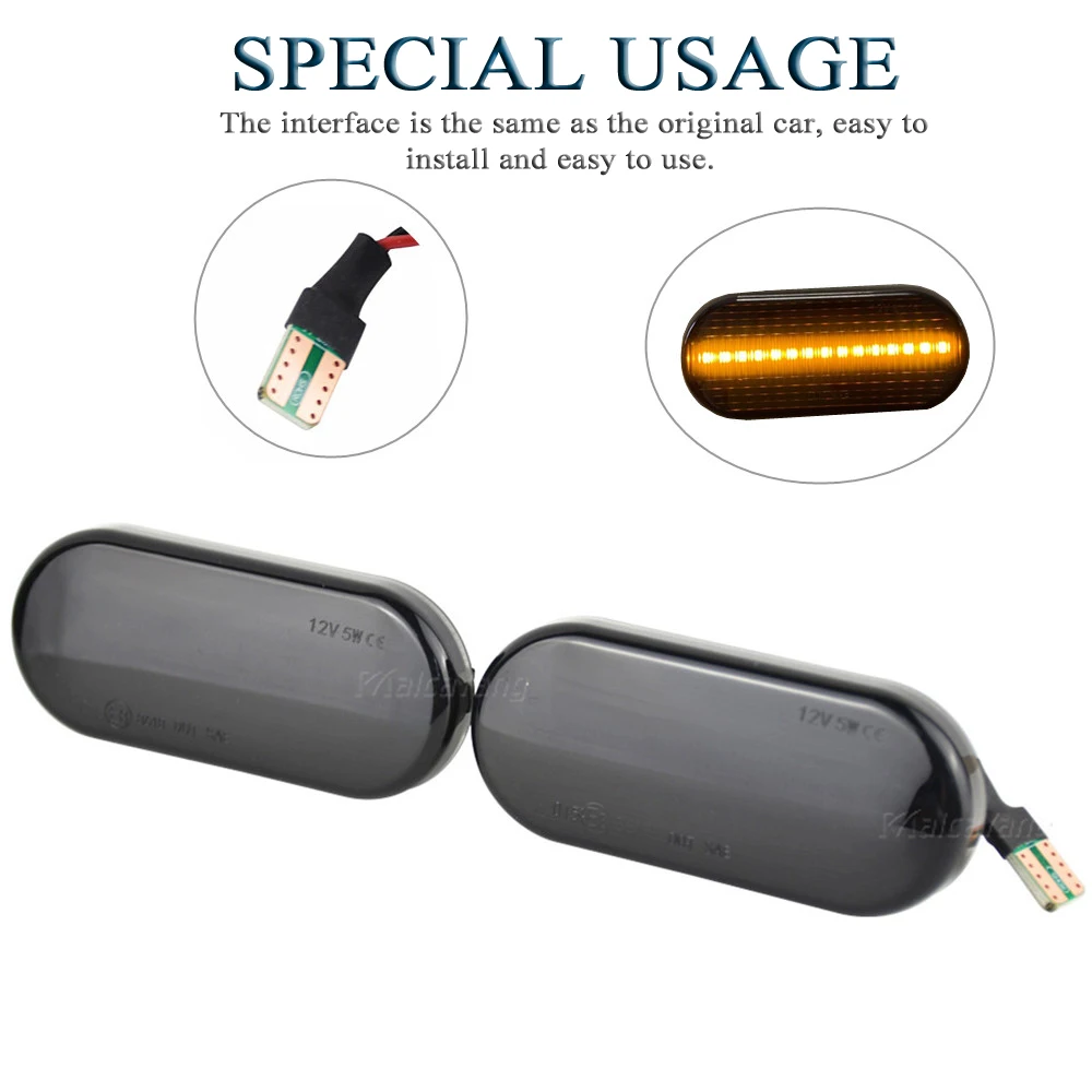 Dynamic Blinker Side Marker Led Turn Signal Light Sequential For VW Golf 3 4 Passat 3BG Polo Bora Vento Skoda SEAT Ford Focus MK
Dynamic Blinker Side Marker Led Turn Signal Light Sequential For VW Golf 3 4 Passat 3BG Polo Bora Vento Skoda SEAT Ford Focus MK
