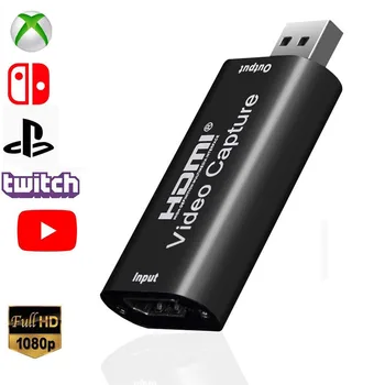Audio Video Capture Cards HDMI to USB 1080p USB2.0 Record via DSLR Camcorder Action Cam for Video Live Facebook Streaming
Audio Video Capture Cards HDMI to USB 1080p USB2.0 Record via DSLR Camcorder Action Cam for Video Live Facebook Streaming