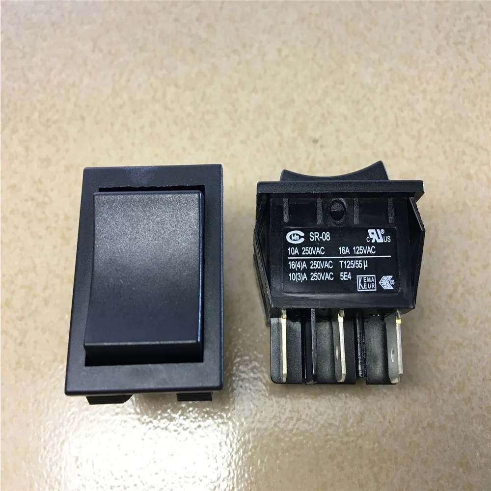 1pcs High Power SR-08 Merchant Power Rocker Switch 3 Positions 16A 250VAC T125/55 Power Switch
1pcs High Power SR-08 Merchant Power Rocker Switch 3 Positions 16A 250VAC T125/55 Power Switch