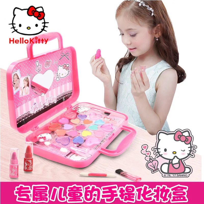 Children Makeup Set without Adding Cosmetics Beauty Small Handbag hello kitty Gift Box Performance
Children Makeup Set without Adding Cosmetics Beauty Small Handbag hello kitty Gift Box Performance