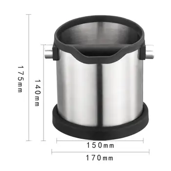 Tainless Steel Bin Barrel Bucket Barista Espresso Knock Grind Knock Box Coffee Knock Box Detachable Knock Bar Anti slip
Tainless Steel Bin Barrel Bucket Barista Espresso Knock Grind Knock Box Coffee Knock Box Detachable Knock Bar Anti slip