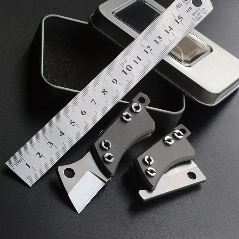 Outdoor folding knife titanium alloy high hardness of D2 steel knife with EDC pocket knife knife mini fruit knife tools
Outdoor folding knife titanium alloy high hardness of D2 steel knife with EDC pocket knife knife mini fruit knife tools