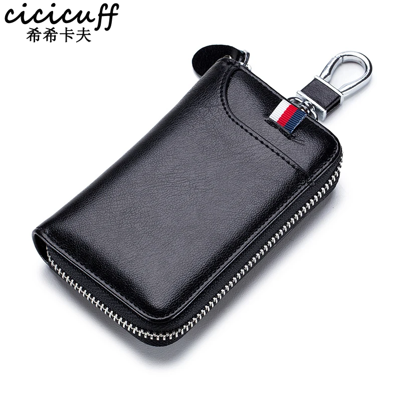 Genuine Leather Men's Key Wallet with Car Key Pocket Keychain Cover Zipper Keys Keeper Women Keys Organizer Case Large Capacity
Genuine Leather Men's Key Wallet with Car Key Pocket Keychain Cover Zipper Keys Keeper Women Keys Organizer Case Large Capacity