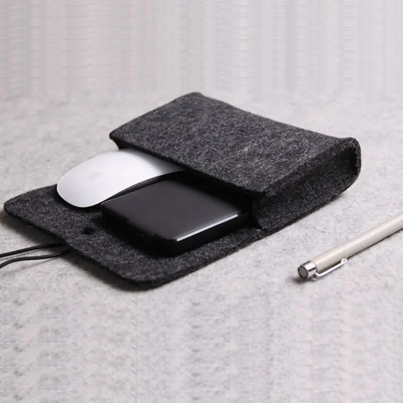 Soft Felt Protective Sleeve Storage Bag Pouch for Mouse/ Charger Power Adapter Storage Bag
Soft Felt Protective Sleeve Storage Bag Pouch for Mouse/ Charger Power Adapter Storage Bag