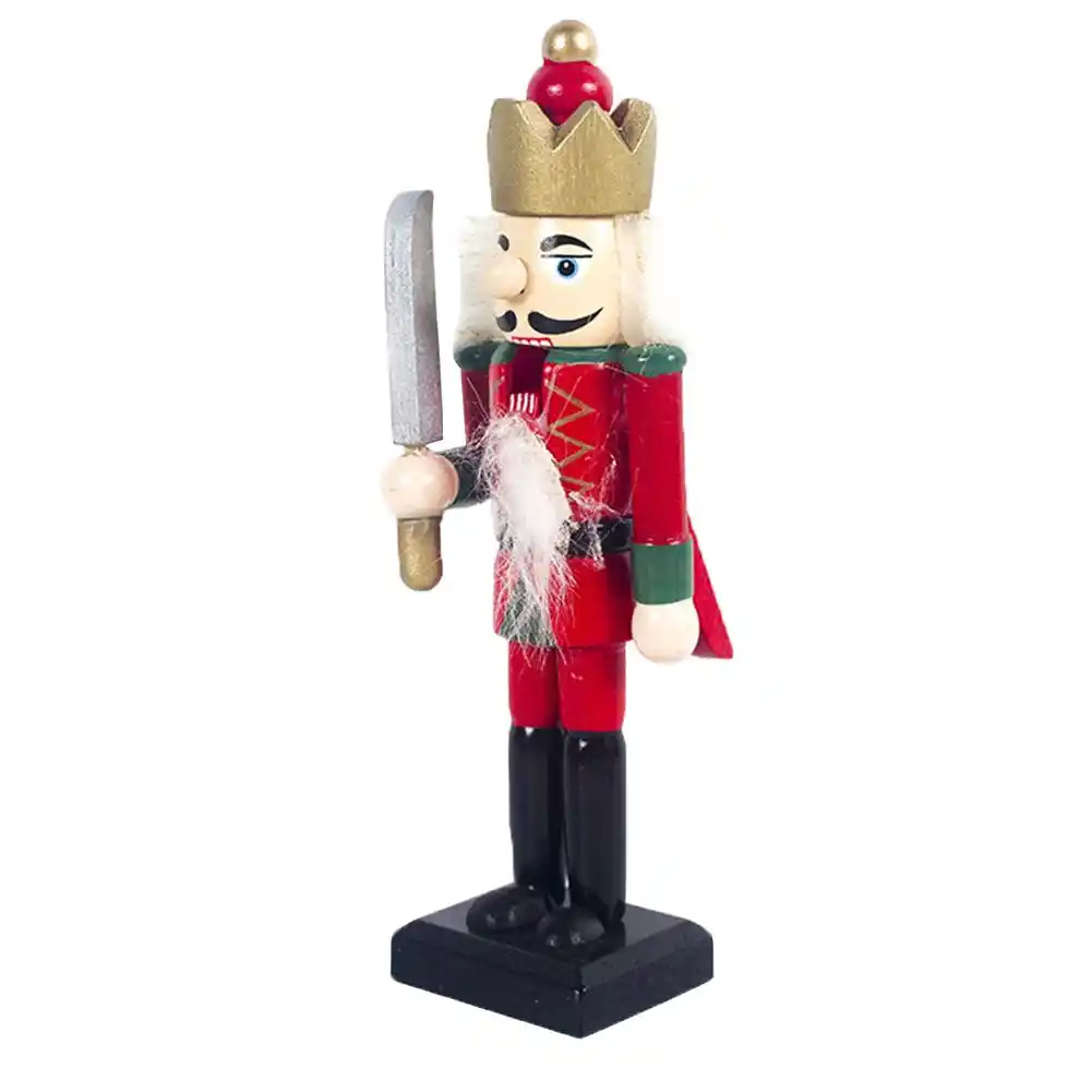 4pcs wooden nutcracker doll soldier handmade puppet for