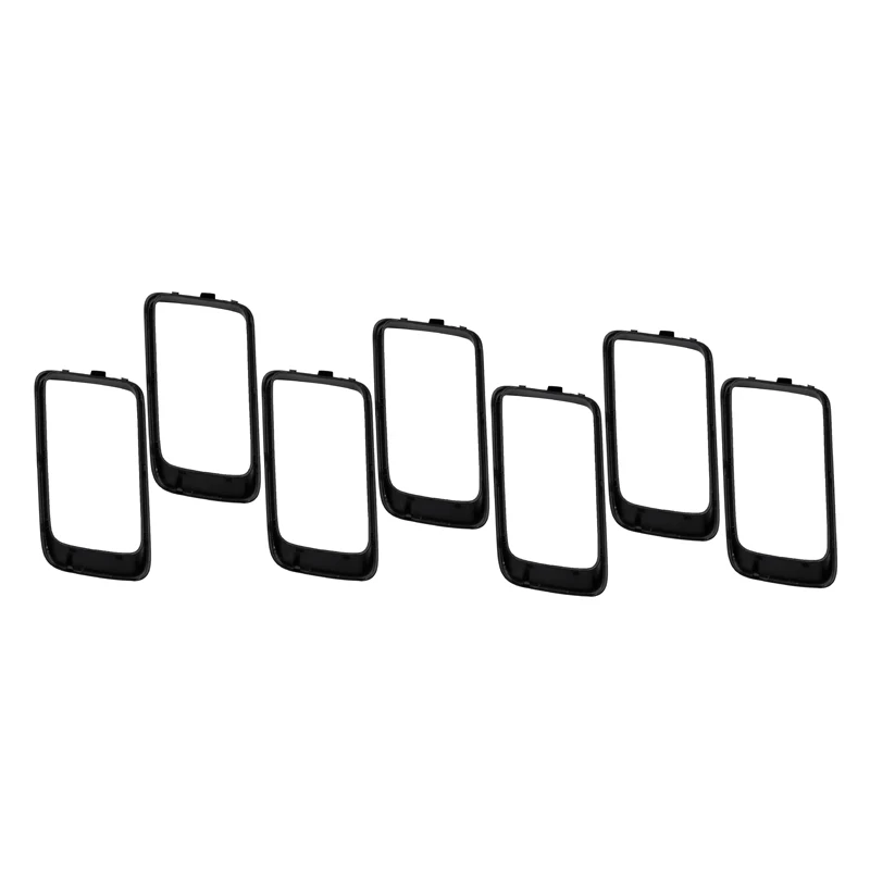 Mayitr 7pcs/set Black ABS Front Grille Trim Ring Insert Fit For Jeep Grand Cherokee 2014-2016