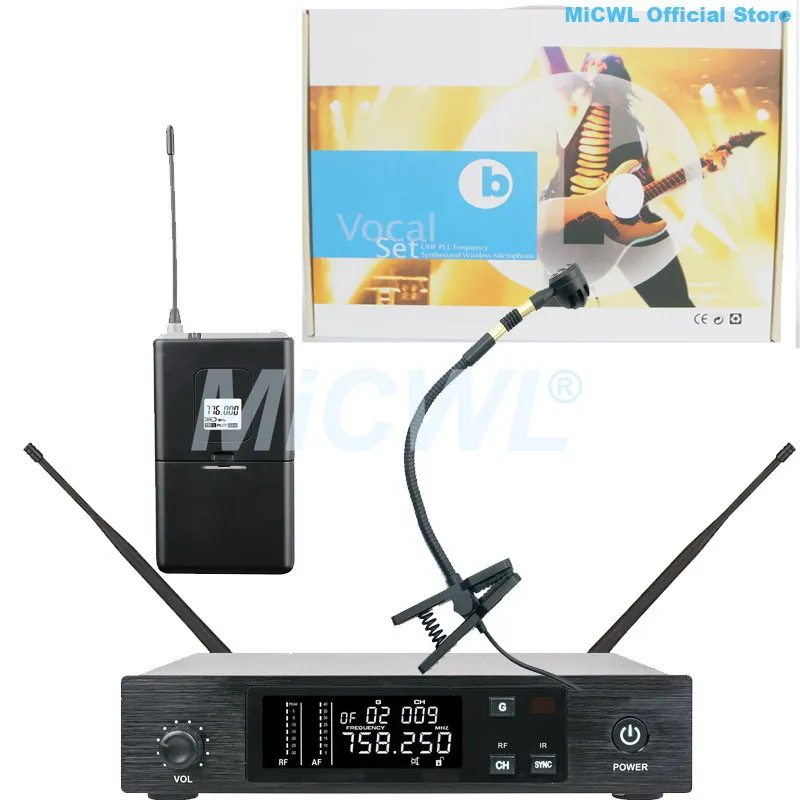 QLX UHF Digital Wireless Instrument Cardioid Microphone Karaoke Stage Performance Gooseneck Instruments Mic MiCWL D100
QLX UHF Digital Wireless Instrument Cardioid Microphone Karaoke Stage Performance Gooseneck Instruments Mic MiCWL D100