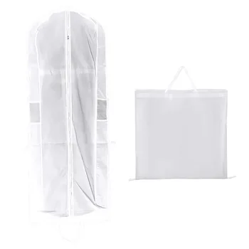 Foldable Wedding Dress Dustproof Bag Non-Woven Fabric Clothes Storage Bag Zipper Closure Suit Garment Case Protector
Foldable Wedding Dress Dustproof Bag Non-Woven Fabric Clothes Storage Bag Zipper Closure Suit Garment Case Protector