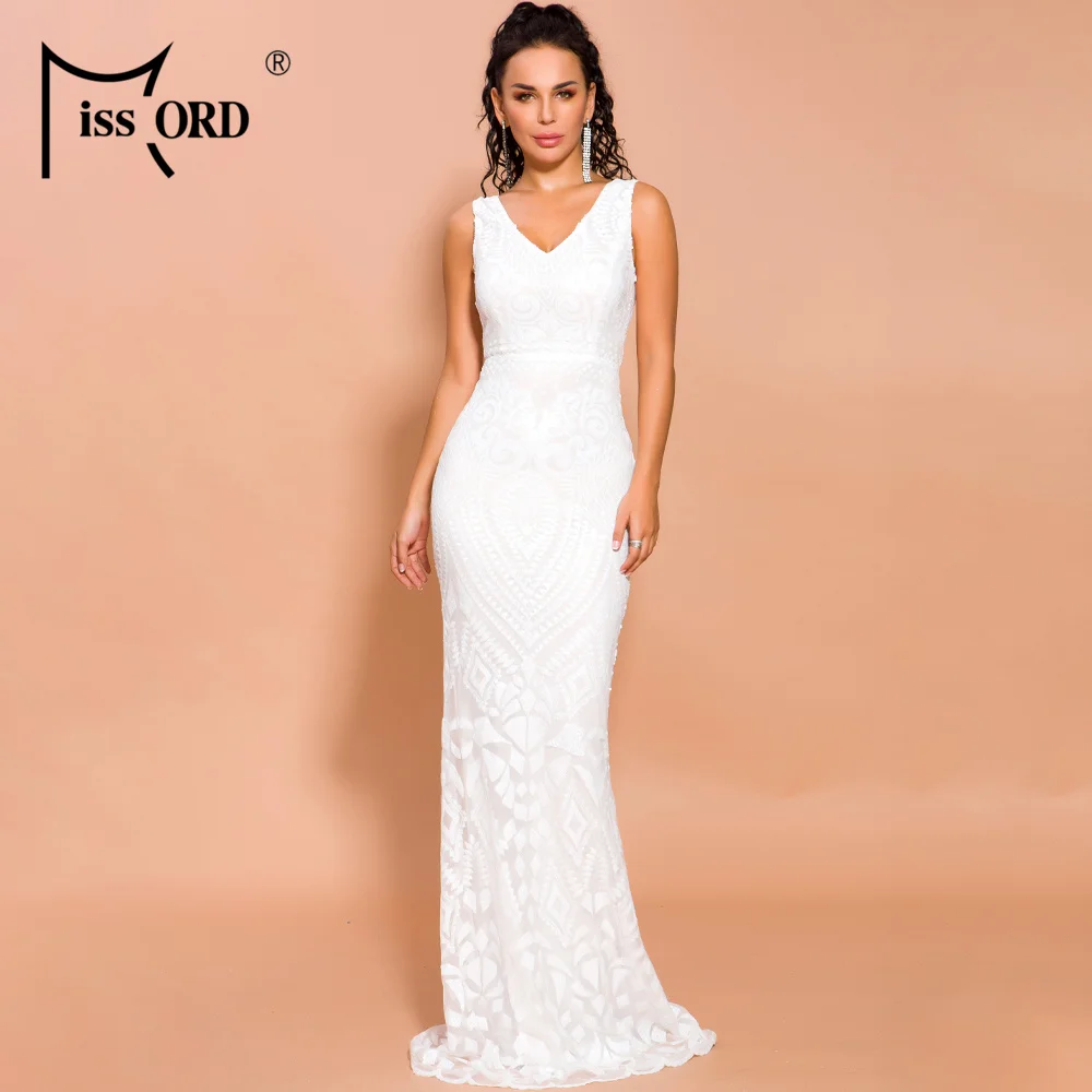 Missord 2019 Autumn Winter Women Sexy V Neck Off Shoulder Backless Dresses Female Sequin Geometry Maxi Elegant Dress FT19698
Missord 2019 Autumn Winter Women Sexy V Neck Off Shoulder Backless Dresses Female Sequin Geometry Maxi Elegant Dress FT19698