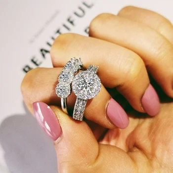 2020 new luxury round 925 sterling silver wedding ring set for women lady anniversary gift jewelry bulk sell Black Friday R5133
2020 new luxury round 925 sterling silver wedding ring set for women lady anniversary gift jewelry bulk sell Black Friday R5133