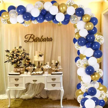 135pc Gold & Blue Mixed Latex Balloon Garland Set Gold Confetti Ballon For Kid 1st Happy Birthday Backdrop Decor Arch Decoration
135pc Gold & Blue Mixed Latex Balloon Garland Set Gold Confetti Ballon For Kid 1st Happy Birthday Backdrop Decor Arch Decoration