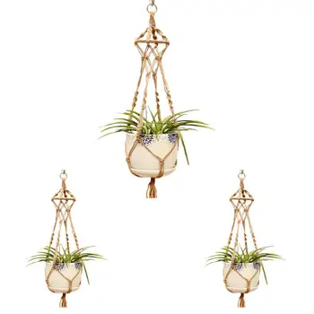 100% Handmade Hanging Baskets Flowerpot Plant Holder Macrame Plant Hanger Indoor Wall Hanging Planter Plant Holder Basket
100% Handmade Hanging Baskets Flowerpot Plant Holder Macrame Plant Hanger Indoor Wall Hanging Planter Plant Holder Basket