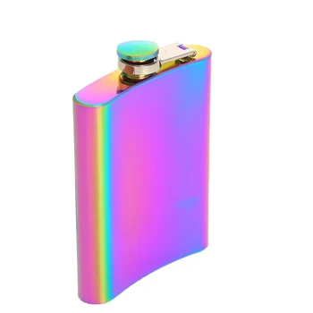 Portable 8Oz Hip Flask Rainbow Colored Stainless Steel Flask Screw Cap Whiskey Wine Bottle Groom Gift
Portable 8Oz Hip Flask Rainbow Colored Stainless Steel Flask Screw Cap Whiskey Wine Bottle Groom Gift
