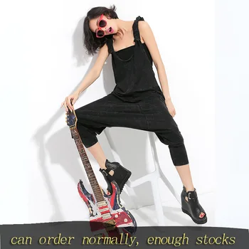 LANMREM can ship Personality Women's casual trousers 2020 summer fashion new Imitate denim Hip-hop jumpsuit with pockets YH974
LANMREM can ship Personality Women's casual trousers 2020 summer fashion new Imitate denim Hip-hop jumpsuit with pockets YH974