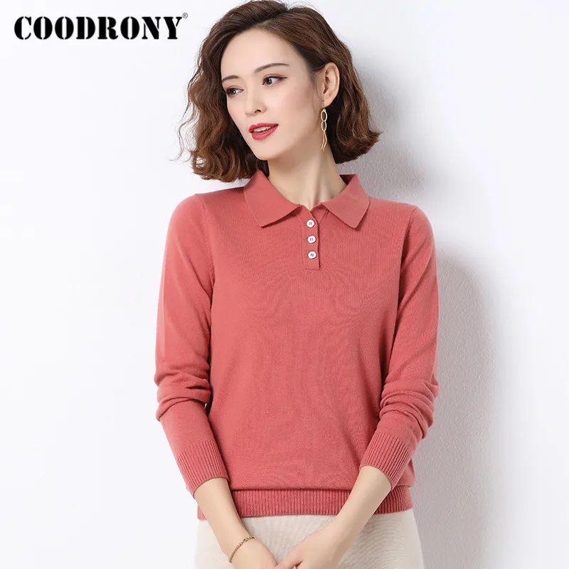 COODRONY Brand 2020 Autumn Winter Turn-Down Collar Soft Wool Sweaters Female New Knitted Pullover Slim Women's Clothing W1004
COODRONY Brand 2020 Autumn Winter Turn-Down Collar Soft Wool Sweaters Female New Knitted Pullover Slim Women's Clothing W1004
