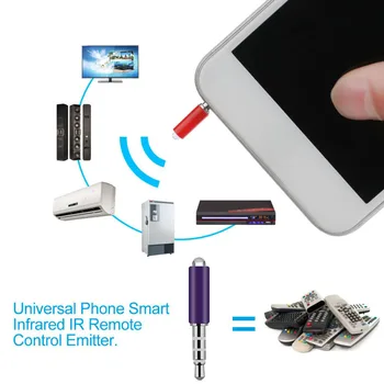 4Pcs/set Universal Smart Infrared Mobile Remote Control Jack Replacement for Phone Wireless Remote Control Random Color
4Pcs/set Universal Smart Infrared Mobile Remote Control Jack Replacement for Phone Wireless Remote Control Random Color
