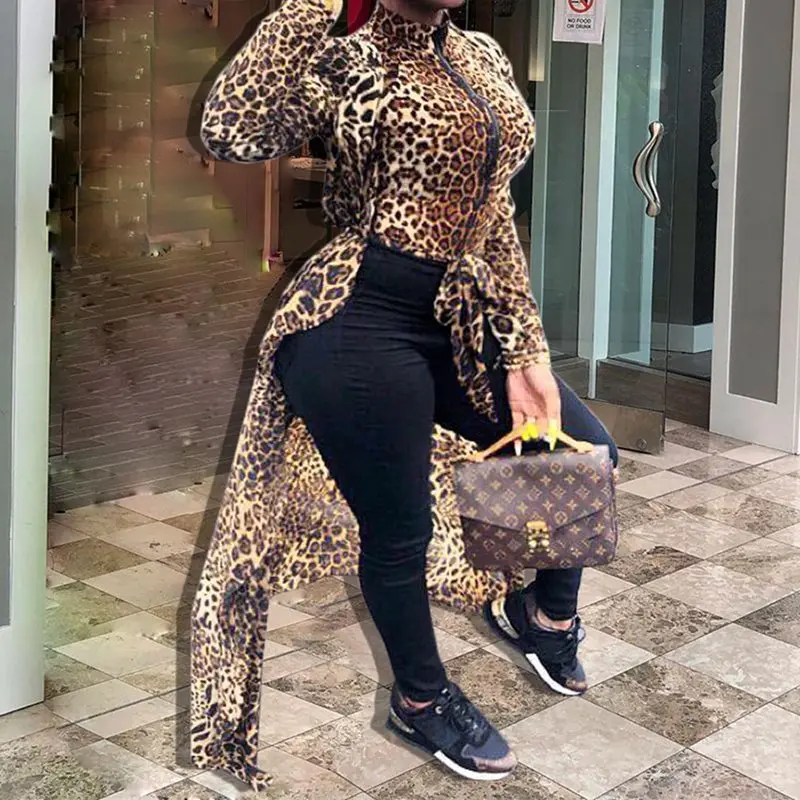 Long Women Blouse Leopard Printed Tops Autumn African Style Stand Collar Sexy Club Punk Slim Lady Shirts Blouse Tops 2019
Long Women Blouse Leopard Printed Tops Autumn African Style Stand Collar Sexy Club Punk Slim Lady Shirts Blouse Tops 2019