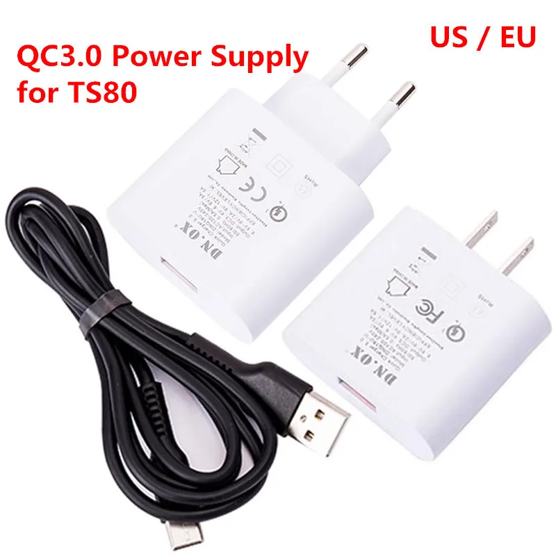 Original TS80 Digital Soldering Iron EU US Plug QC 3.0 USB Type-C Power Supply Adapter Station Replacement 3.6V - 12V EU US Plug
Original TS80 Digital Soldering Iron EU US Plug QC 3.0 USB Type-C Power Supply Adapter Station Replacement 3.6V - 12V EU US Plug