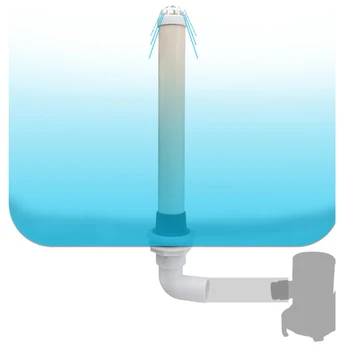 Boat Overflow Pipe, 17.7 Inches Length, Fits 1 1/2 inch Threaded Drains 
Boat Overflow Pipe, 17.7 Inches Length, Fits 1 1/2 inch Threaded Drains