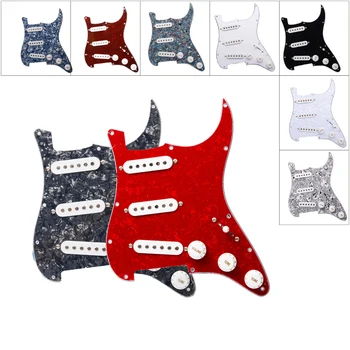 Multi Colour Pickguard Electric Guitar Pickguard and Black SSS Loaded Prewired scratchplate Assembly
Multi Colour Pickguard Electric Guitar Pickguard and Black SSS Loaded Prewired scratchplate Assembly