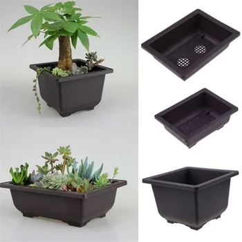 1PC Flower Pot Balcony Square Flower Bonsai Bowl Nursery Basin pots Planter Imitation Plastic Rectangle Flower Pots
1PC Flower Pot Balcony Square Flower Bonsai Bowl Nursery Basin pots Planter Imitation Plastic Rectangle Flower Pots