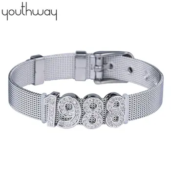 FREE Custom DIY personalized Digital Bracelet Stainless Steel zircon paved 0-9 number wrist strap watch Bracelet
FREE Custom DIY personalized Digital Bracelet Stainless Steel zircon paved 0-9 number wrist strap watch Bracelet
