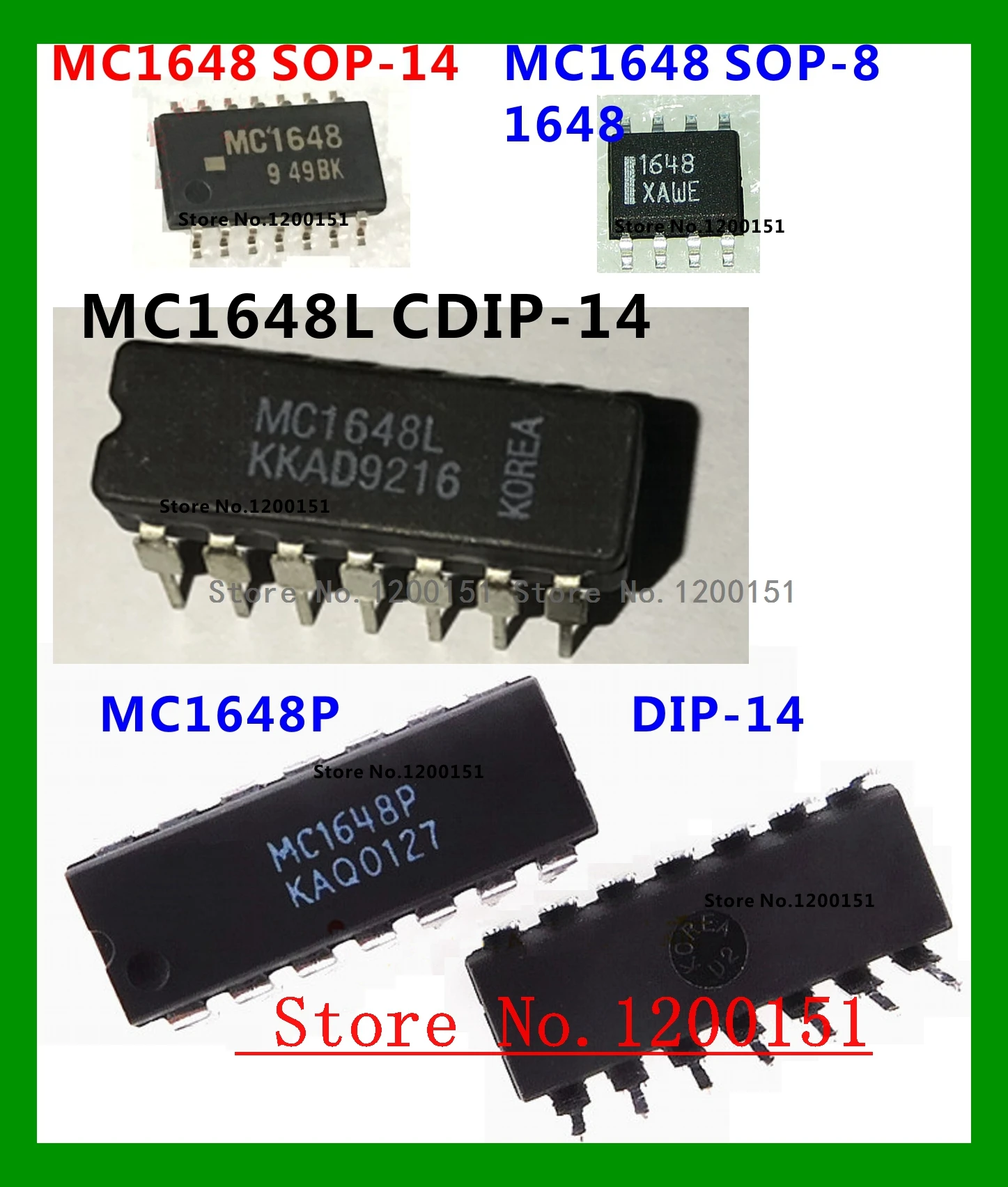 1648 MC1648 SOP-8 MC1648ML SOP-14 MC1648L CDIP-14 MC1648P DIP-14 | Электронные компоненты и принадлежности