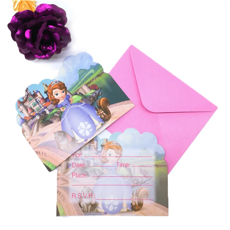 6 Kid Sofia Princess Invitation Card Happy Birthday Party Supplies Festival Decoration Event Party Favor Gender Reveal Girl
6 Kid Sofia Princess Invitation Card Happy Birthday Party Supplies Festival Decoration Event Party Favor Gender Reveal Girl