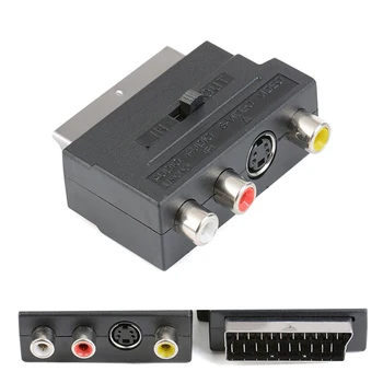 EU interface 21 pin to RCA color scart line S terminal plug AV audio/video SCART for Multimedia video converter
EU interface 21 pin to RCA color scart line S terminal plug AV audio/video SCART for Multimedia video converter