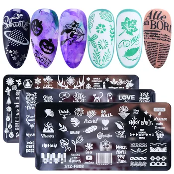 Nail Stamping Plates Leaves Flower Nail Template Christmas Halloween Image Stamp Manicure Polish Printing Stencil JISTZFB01-19
Nail Stamping Plates Leaves Flower Nail Template Christmas Halloween Image Stamp Manicure Polish Printing Stencil JISTZFB01-19
