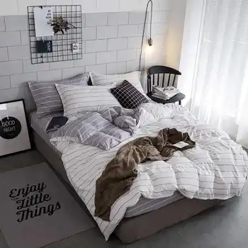 Bedding Set Duvet Cover Bedspread White Brown Stripes Comforter Double Bed Sheets Linens Queen King Adult Bedclothes
Bedding Set Duvet Cover Bedspread White Brown Stripes Comforter Double Bed Sheets Linens Queen King Adult Bedclothes