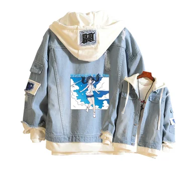 Weathering with you Anime Windbreaker Tenki no Ko Women Hoodies Demin Jeans Jacket Autumn Cartoon Sweatshirt Harajuku Streetwear
Weathering with you Anime Windbreaker Tenki no Ko Women Hoodies Demin Jeans Jacket Autumn Cartoon Sweatshirt Harajuku Streetwear