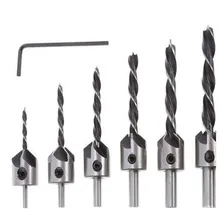 4 / 7 Piece Wood Bit 3-edge 3-10mm Adjustable Round Handle Conical Wood Drill With Wrench For Drawing Wood Groove With Wrench
4 / 7 Piece Wood Bit 3-edge 3-10mm Adjustable Round Handle Conical Wood Drill With Wrench For Drawing Wood Groove With Wrench