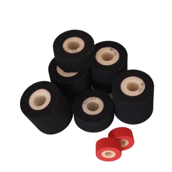 Black Diameter 40mm Height 40mm hot stamping date coder coding ink roll for vertical sealing machine
