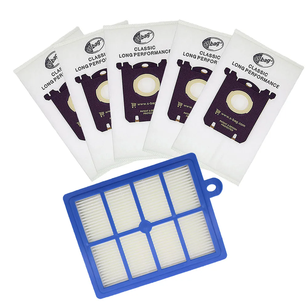 6pcs/set 1pc Replacement Hepa Filter 5pcs Dust Bags for Electrolux Vacuum Cleaner Hepa Filter and S-BAG
6pcs/set 1pc Replacement Hepa Filter 5pcs Dust Bags for Electrolux Vacuum Cleaner Hepa Filter and S-BAG