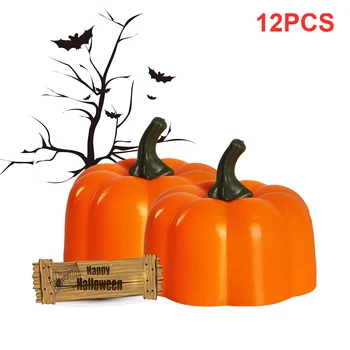 12pcs Battery Operated Flickering Home Halloween Pumpkin Flameless Thanksgiving Decor LED Candle Light Warm White For Tables Bar
12pcs Battery Operated Flickering Home Halloween Pumpkin Flameless Thanksgiving Decor LED Candle Light Warm White For Tables Bar