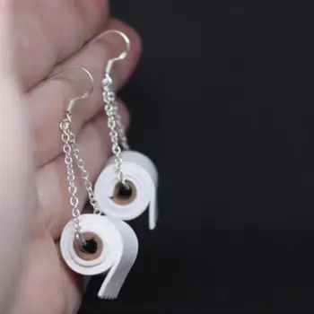 Funny Toilet Paper Earrings Creative Personalized Chain Gift 3d Tassel White Earrings Geometric For Women Jewelry Stereosco W2J8
Funny Toilet Paper Earrings Creative Personalized Chain Gift 3d Tassel White Earrings Geometric For Women Jewelry Stereosco W2J8