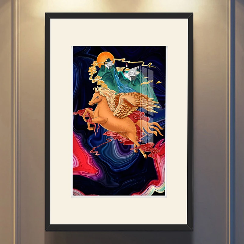 Abstract Colorful Horse Wall Art Canvas Painting and Poster Mountain and Sun Wall Pictures F Living Room Vintage Landscape 5-59
Abstract Colorful Horse Wall Art Canvas Painting and Poster Mountain and Sun Wall Pictures F Living Room Vintage Landscape 5-59