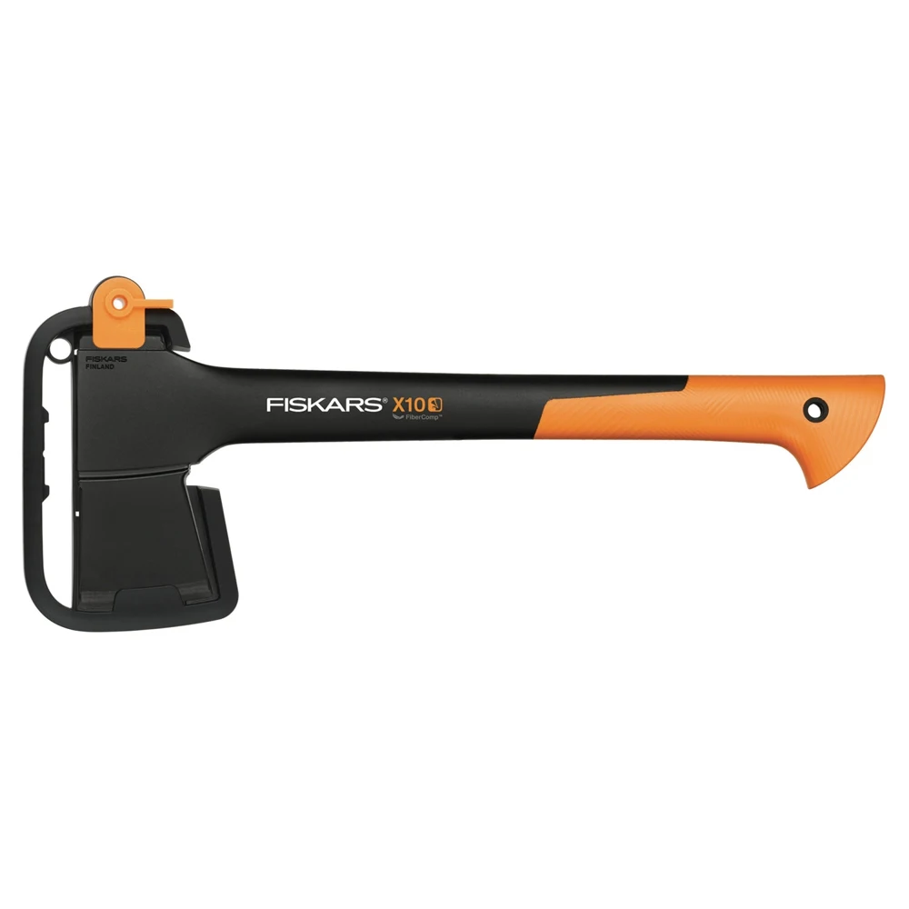 Топор универсальный FISKARS X10-S 1015619 длина 445 мм вес 1000 г топорище из материала FiberComp |