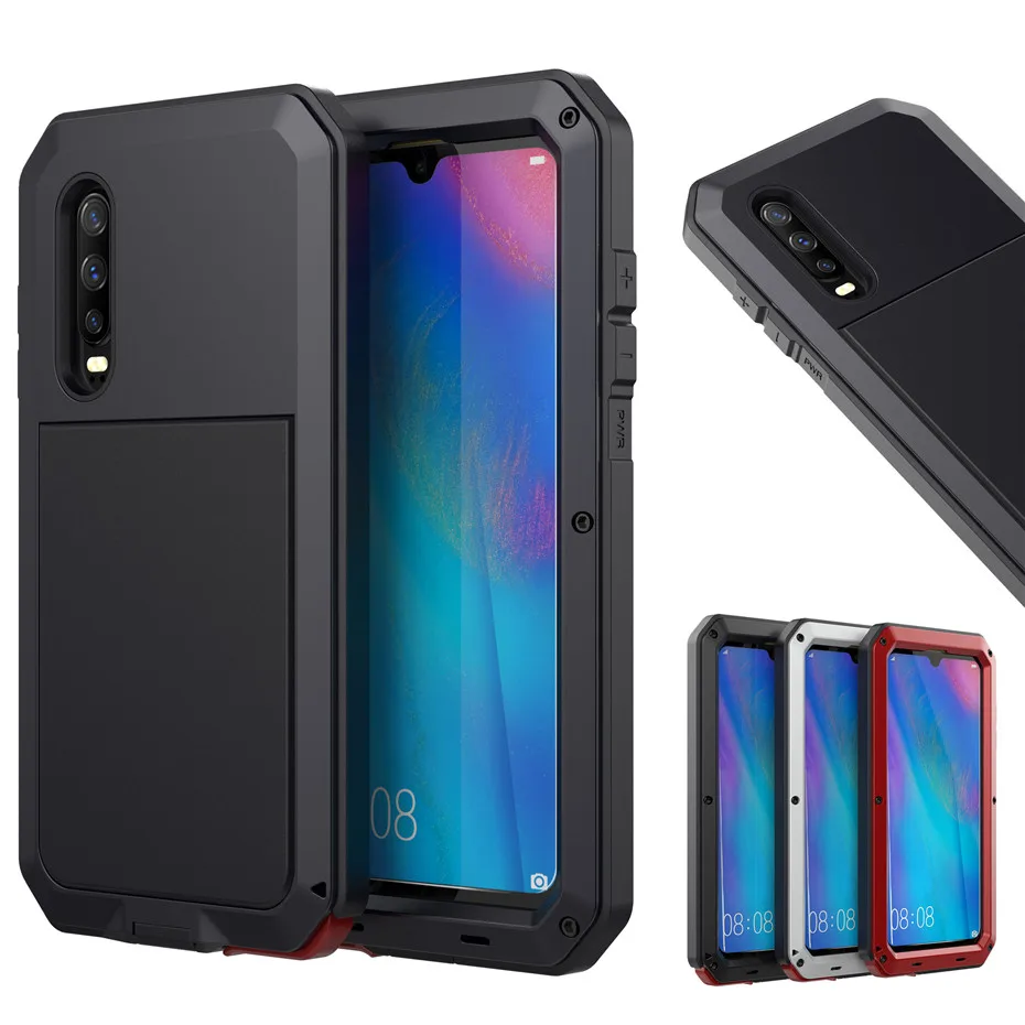 heavy Duty Protection Doom armor Metal Aluminum phone Case for Huawei P30 P30 Pro Cases Shockproof Dustproof Cover
heavy Duty Protection Doom armor Metal Aluminum phone Case for Huawei P30 P30 Pro Cases Shockproof Dustproof Cover