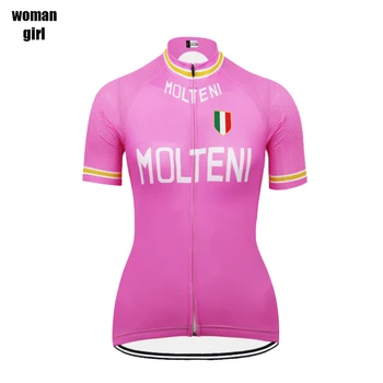 MOLTENI Women's summer Cycling Jersey 2019 Bicycle Clothes Pink Girl Biking Jersey classic Outdoor sports MTB Maillot Ciclismo
MOLTENI Women's summer Cycling Jersey 2019 Bicycle Clothes Pink Girl Biking Jersey classic Outdoor sports MTB Maillot Ciclismo