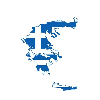 

Interesting Car Stickers PVC 15cm X 12cm Motorcycle Car Styling Map Greece Flag Decal Waterproof Windshield Accessories