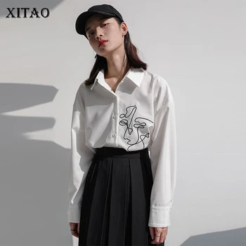 XITAO Abstract Print White Blouse Irregular Women Clothes 2020 Spring New Fashion Turn Down Collar Full Sleeve Shirt Top DMY3766
XITAO Abstract Print White Blouse Irregular Women Clothes 2020 Spring New Fashion Turn Down Collar Full Sleeve Shirt Top DMY3766