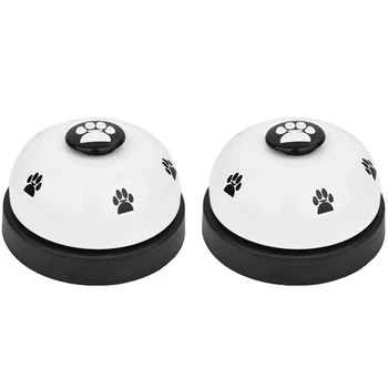 

Pet Bell, 2 Pack Metal Bell Dog Training With Non Skid Rubber Bottoms Dog Doorbell For Potty Training Clear Ring Pet Tool Commun