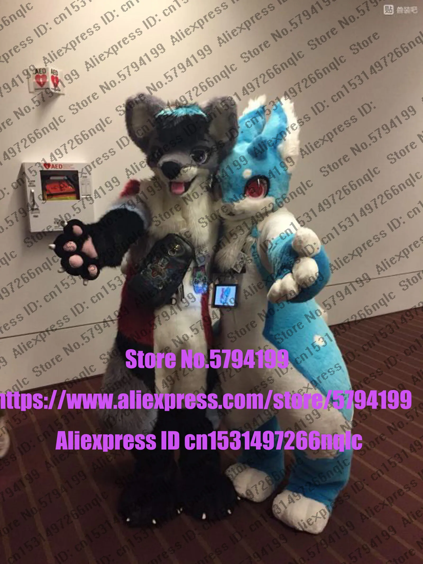 Customized Available REAL PHOTO dx0077 head CAT full sets husky dog Suit fursuit Costume fox Party Carnival Gift | Тематическая
