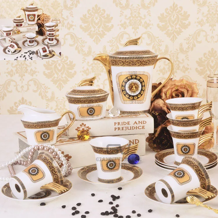 Coffee Sets Coffee Cups & Saucers Set Bone China Tea Sets Teacup sets Teapots Creamer Sugar Bowl Set Office Home Decorations
Coffee Sets Coffee Cups & Saucers Set Bone China Tea Sets Teacup sets Teapots Creamer Sugar Bowl Set Office Home Decorations