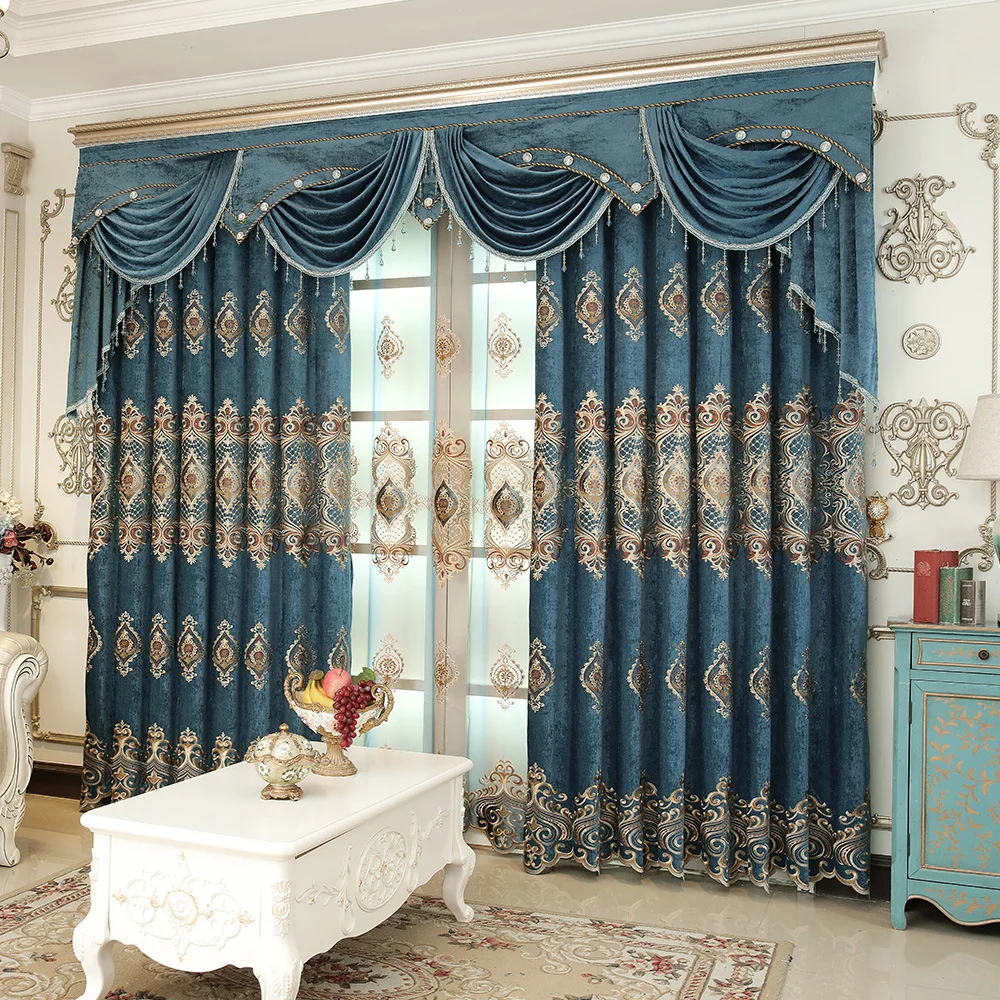 Continental Shading and Embroidery for Living Room Bedroom Curtain Shade Custom Curtain Finished
Continental Shading and Embroidery for Living Room Bedroom Curtain Shade Custom Curtain Finished