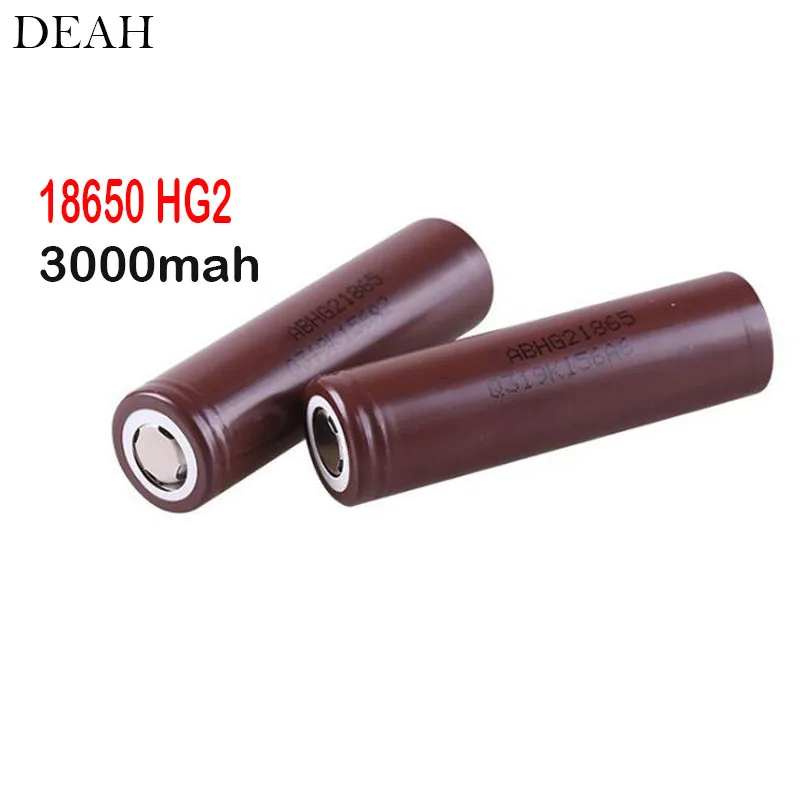 HG2 18650 3000mAh 3.6V rechargable lithium battery Discharge 20A 18650HG2 for Mobile power Electronic Cigarette car notebook
HG2 18650 3000mAh 3.6V rechargable lithium battery Discharge 20A 18650HG2 for Mobile power Electronic Cigarette car notebook