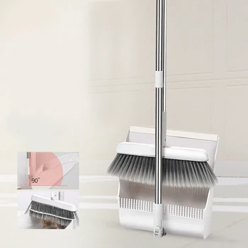 Magic Foldable Upright Broom and Dustpan Set Windproof Rotating Standing Dust Pan With Extendable Broomstick Cleaning Brush
Magic Foldable Upright Broom and Dustpan Set Windproof Rotating Standing Dust Pan With Extendable Broomstick Cleaning Brush