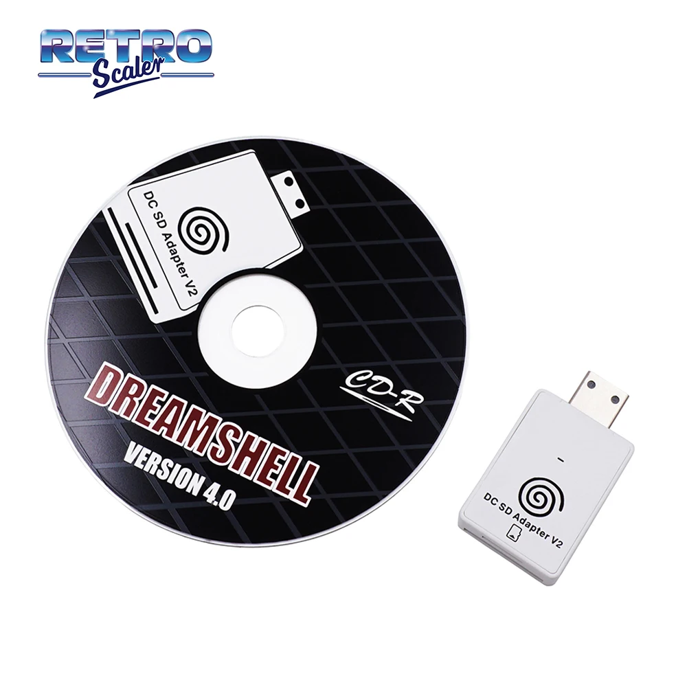 RetroScaler The New Second-generation SD Card Reader Adapter + CD with DreamShell_Boot_Loader for DC Dreamcast Game Console
RetroScaler The New Second-generation SD Card Reader Adapter + CD with DreamShell_Boot_Loader for DC Dreamcast Game Console
